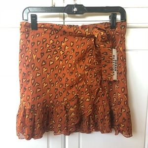 Urban outfitter cheetah heart print skirt 🐯